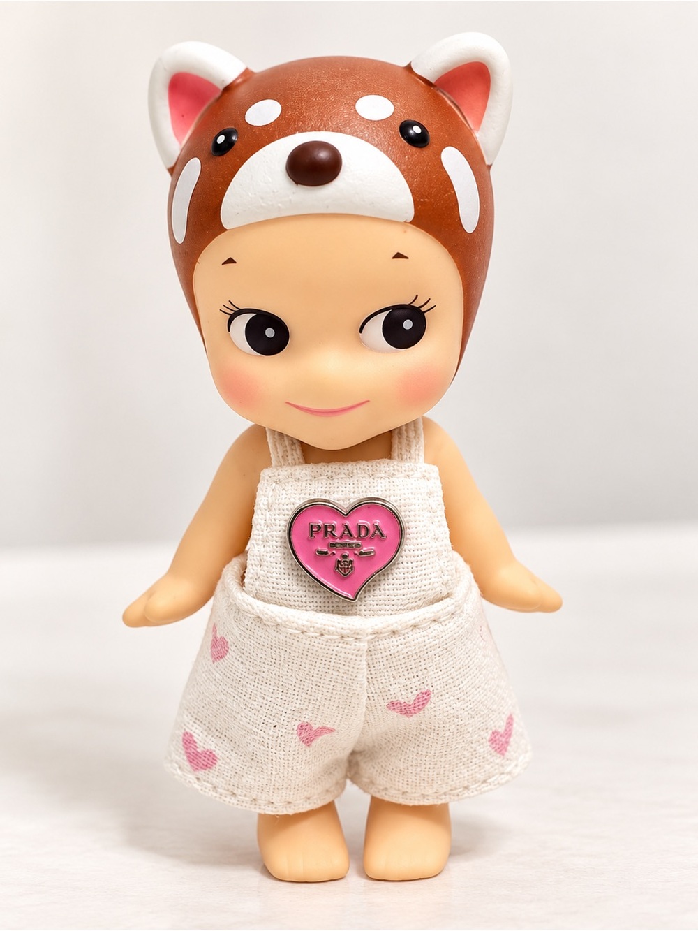 “Lesser Panda” from Sonny Angel Animal version 2. Adorable overalls included.